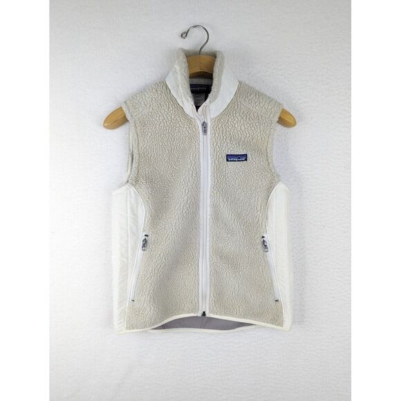 Patagonia Jackets & Blazers - Patagonia Women's Synchilla Vest Vintage Fleece Pocets Zip Cream Medium